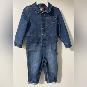 Baby Bgosh One Piece Denim Coverall